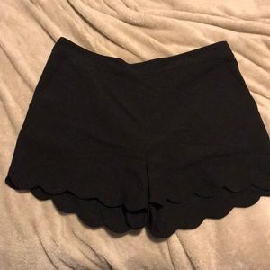 Scalloped shorts
